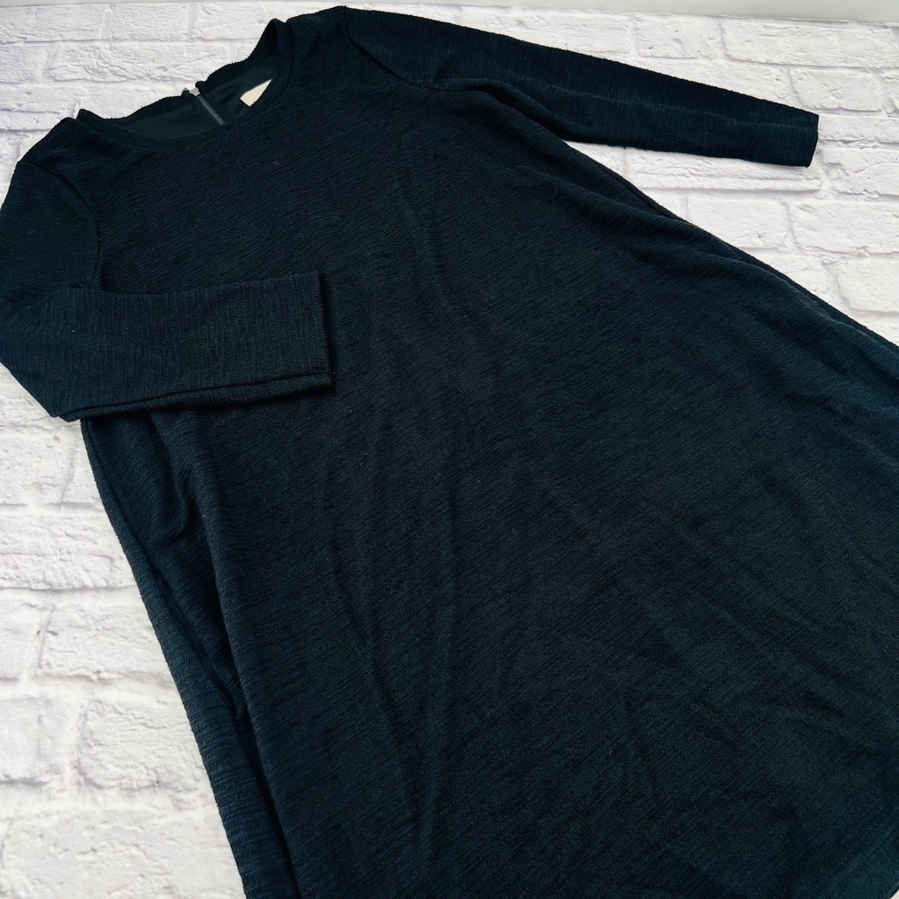 Ann Taylor Loft Midi Black Dress Women's Large Tall Career Work Casual Sheath